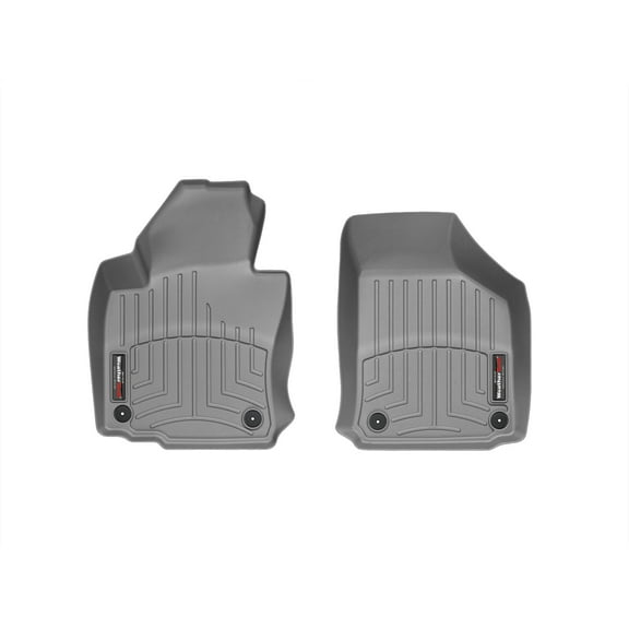WeatherTech Custom Fit FloorLiners compatible with VW Eos, Golf R, Golf, Jetta SportWagen, Jetta GLI - 1st Row (Driver & Passenger), Grey