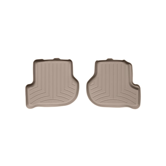 WeatherTech Custom Fit FloorLiners compatible with VW Golf GTI, Golf R32, Jetta - 2nd Row (2-Piece Liner), Tan
