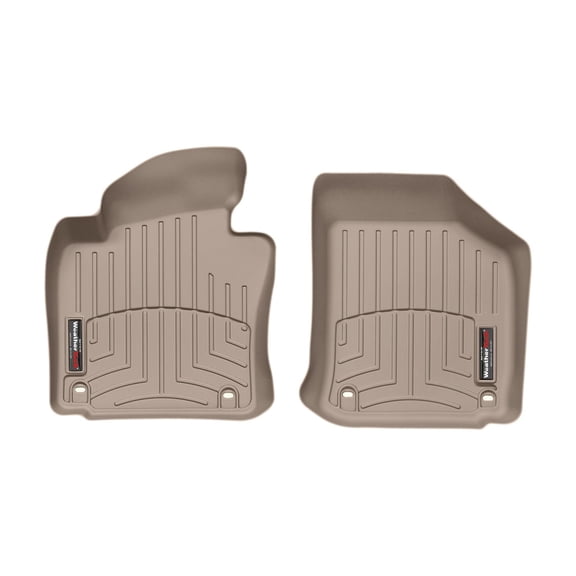 WeatherTech Custom Fit FloorLiners compatible with VW Jetta, Jetta GLI, Golf R32, Rabbit, Golf GTI - 1st Row (Driver & Passenger), Tan