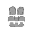 thumbnail image 1 of WeatherTech Custom Fit FloorLiners compatible with Escalade ESV, Suburban, Yukon XL - Complete Set (1st, 2nd, & 3rd Row), Grey, 1 of 5