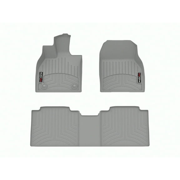 WeatherTech Custom Fit FloorLiners compatible with bZ4X, Solterra, bz - 1st & 2nd Row, Grey