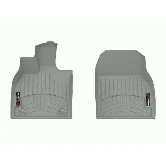 WeatherTech Custom Fit FloorLiners compatible with Solterra, bZ4X, uncharted, C-HR, bz, trailseeker - 1st Row (Driver & Passenger), Grey