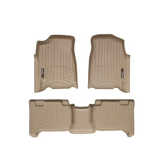 WeatherTech Custom Fit FloorLiners compatible with Colorado, i-Series, Canyon - 1st & 2nd Row, Tan