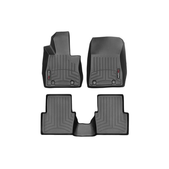 WeatherTech Custom Fit FloorLiners compatible with iA, Yaris, Yaris Hatchback, Yaris iA - 1st & 2nd Row, Black