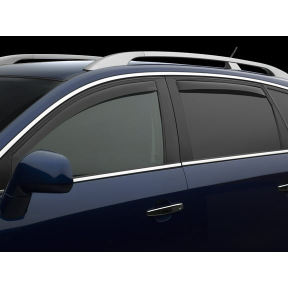 WeatherTech Custom Fit Side Window Deflectors compatible with 2013-2013 Toyota RAV4 - Front & Rear Set, Dark Tint