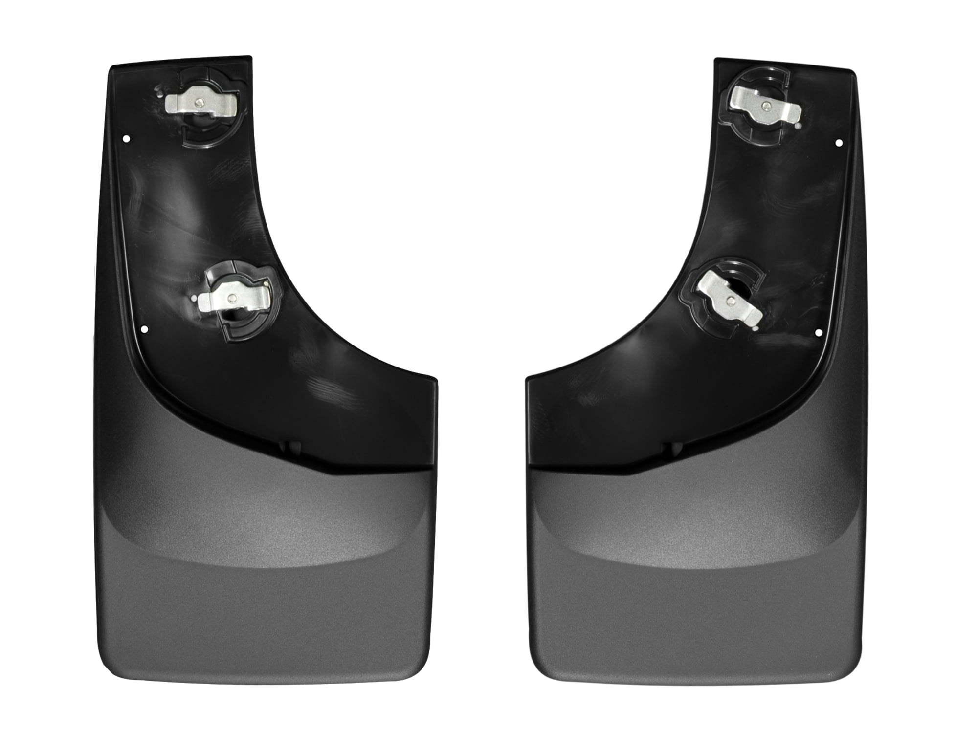WeatherTech Custom No Drill Splash Guard MudFlaps compatible with 2010-2014 Ford F-150, Front Pair - Black