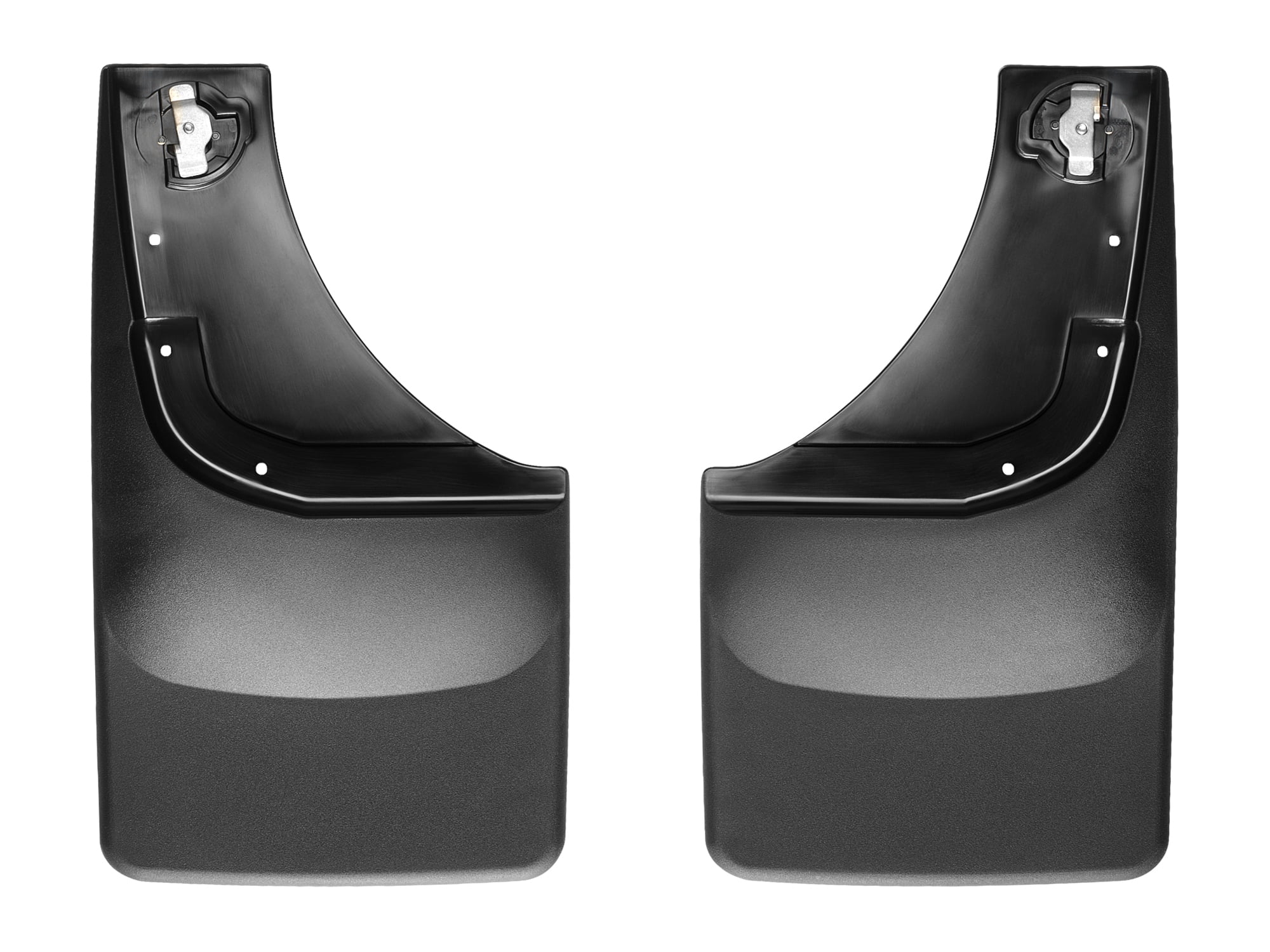 WeatherTech Custom No Drill Splash Guard MudFlaps compatible with 2004-2008 Ford F-150, Rear Pair - Black
