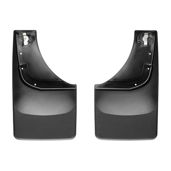 WeatherTech Custom No Drill Splash Guard MudFlaps compatible with 2004-2008 Ford F-150, Rear Pair - Black