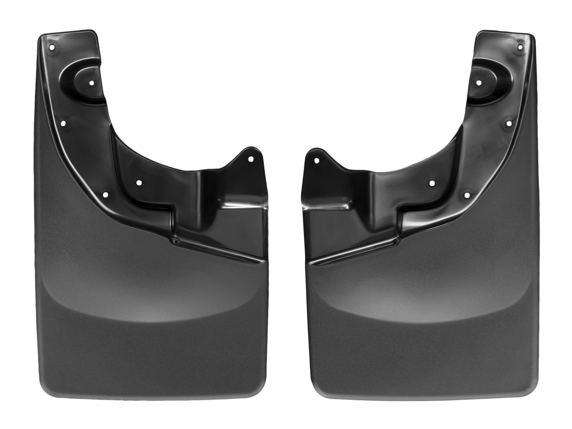 WeatherTech Custom No Drill Splash Guard MudFlaps compatible with 2005-2013 Toyota Tacoma, Front Pair - Black