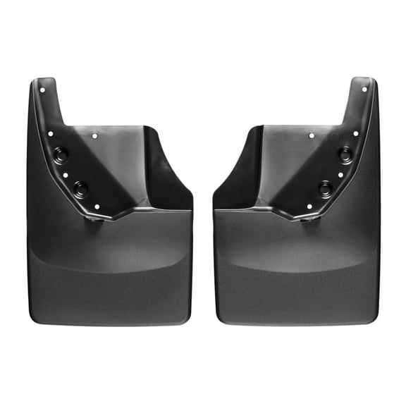 WeatherTech Custom No Drill Splash Guard MudFlaps compatible with 2007-2013 Toyota Tundra, Rear Pair - Black
