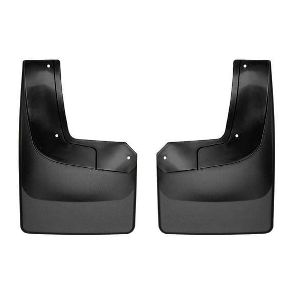 WeatherTech Custom No Drill Splash Guard MudFlaps compatible with 2010-2014 Ford F-150 SVT Raptor, Rear Pair - Black