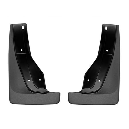 WeatherTech Custom No Drill Splash Guard MudFlaps compatible with 2018-2026 Dodge Durango, Rear Pair - Black