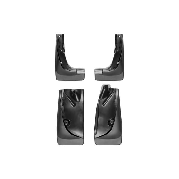 WeatherTech Custom No Drill Splash Guard MudFlaps compatible with 2014-2018 Jeep Cherokee, Front & Rear Set - Black
