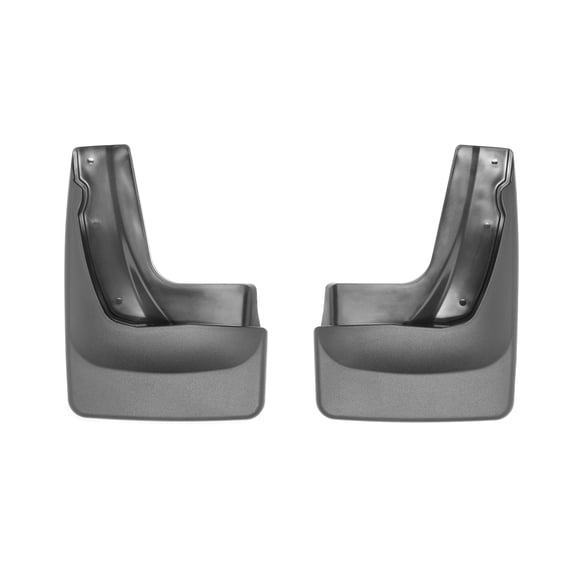 WeatherTech Custom No Drill Splash Guard MudFlaps compatible with 2015-2018 Ford Edge, Rear Pair - Black