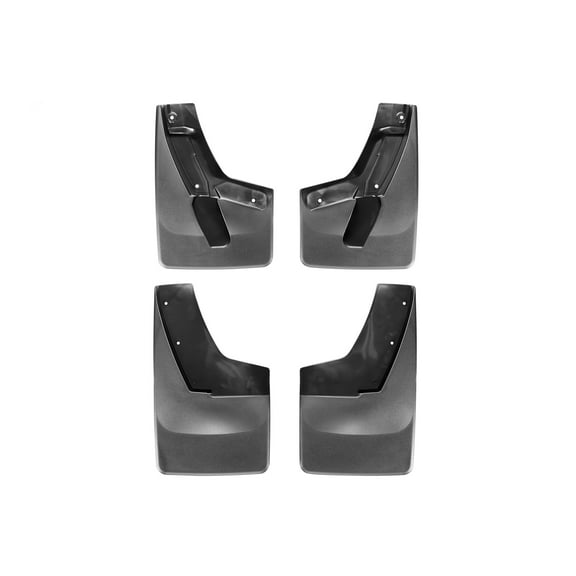 WeatherTech Custom No Drill Splash Guard MudFlaps compatible with 2015-2020 Chevrolet Tahoe, Front & Rear Set - Black