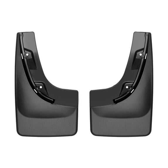 WeatherTech Custom No Drill Splash Guard MudFlaps compatible with 2017-2017 Jeep Compass, Rear Pair - Black