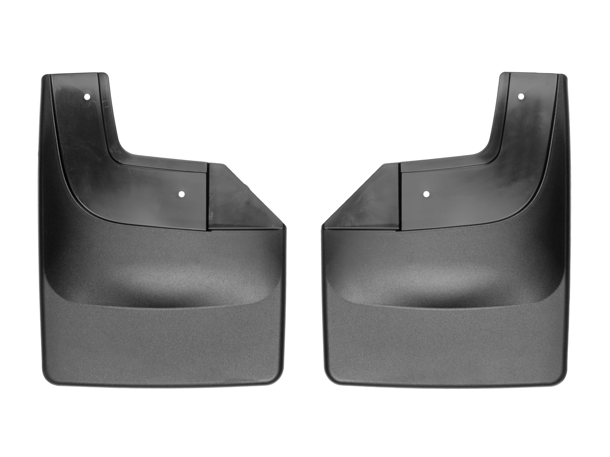 WeatherTech Custom No Drill Splash Guard MudFlaps compatible with 2017-2020 Ford F-150 Raptor, Rear Pair - Black