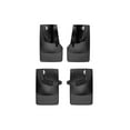 thumbnail image 1 of WeatherTech Custom No Drill Splash Guard MudFlaps compatible with 2017-2022 Chevrolet Colorado, Front & Rear Set - Black, 1 of 5