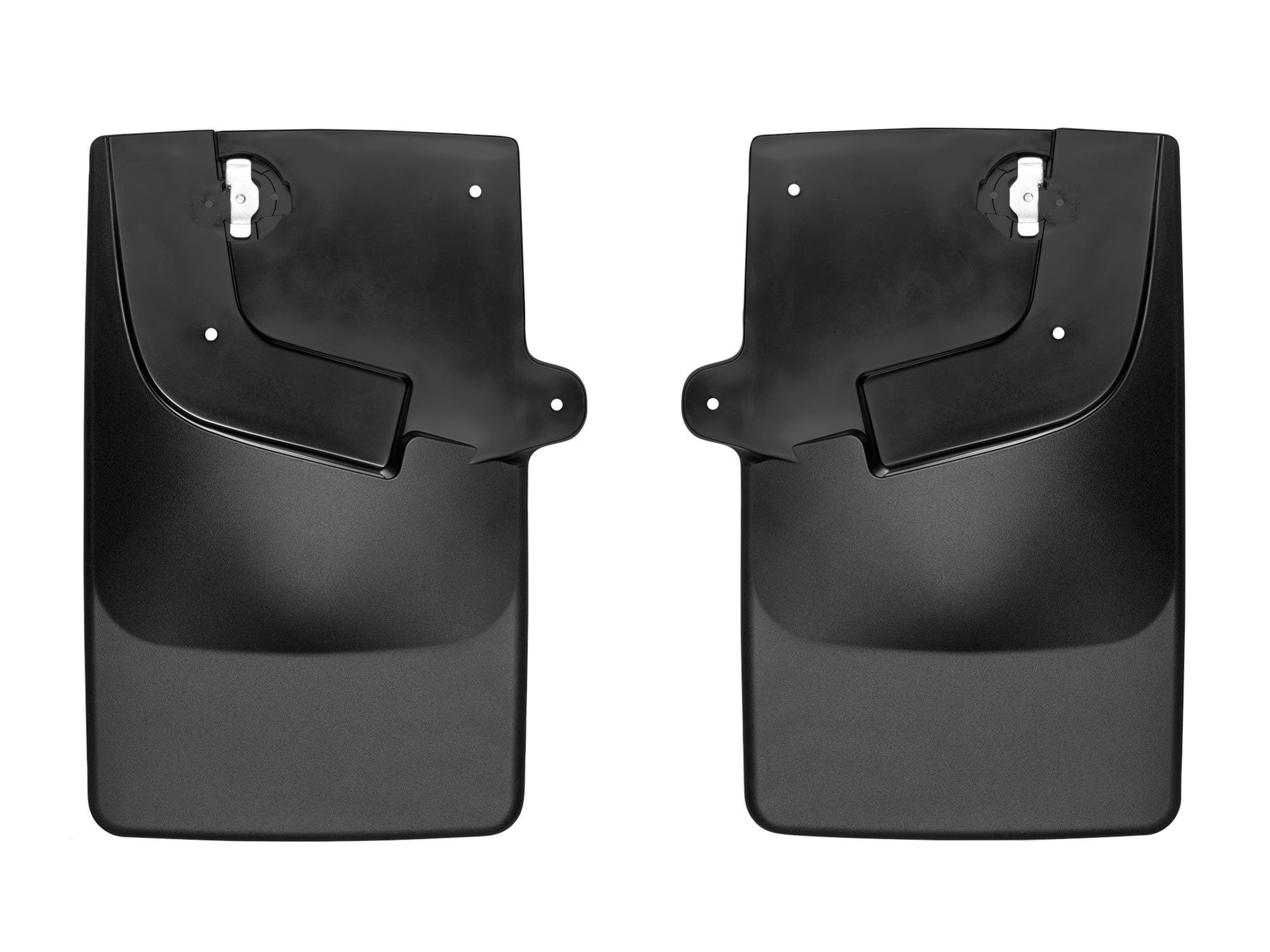 WeatherTech Custom No Drill Splash Guard MudFlaps compatible with 2017-2022 Chevrolet Colorado, Rear Pair - Black