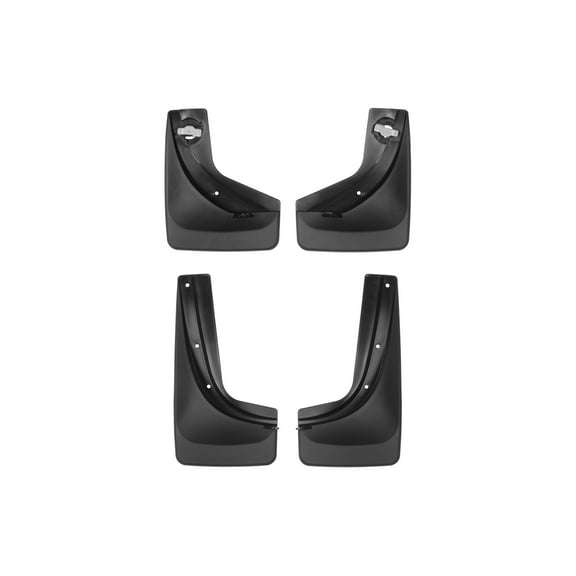 WeatherTech Custom No Drill Splash Guard MudFlaps compatible with 2015-2016 Jeep Renegade, Front & Rear Set - Black