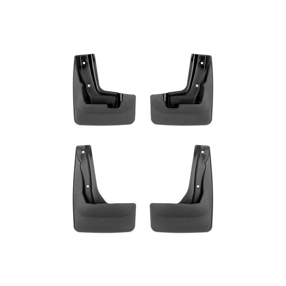 WeatherTech Custom No Drill Splash Guard MudFlaps compatible with 2018-2023 Subaru Crosstrek, Front & Rear Set - Black
