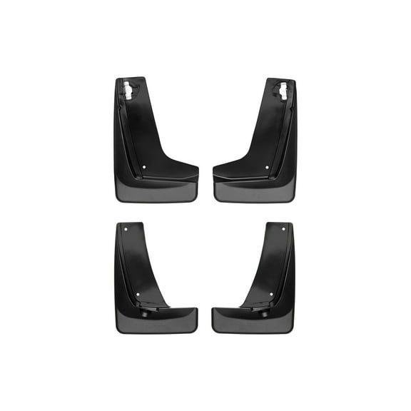 WeatherTech Custom No Drill Splash Guard MudFlaps compatible with 2018-2024 Chevrolet Equinox, Front & Rear Set - Black