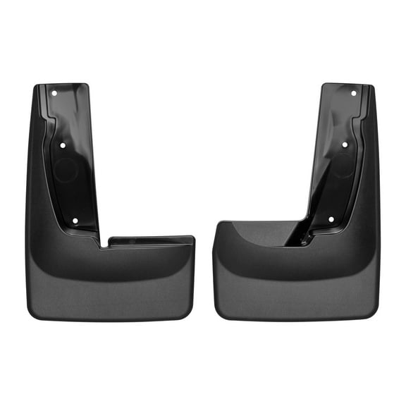 WeatherTech Custom No Drill Splash Guard MudFlaps compatible with 2019-2024 Ford Edge, Rear Pair - Black