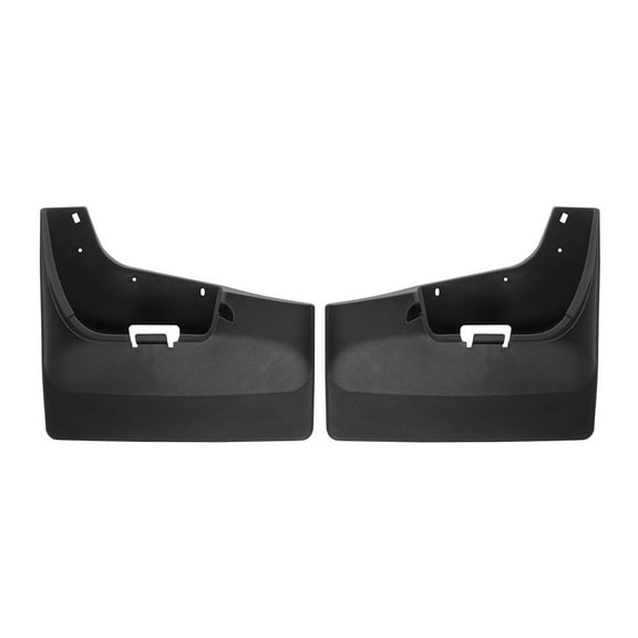 WeatherTech Custom No Drill Splash Guard MudFlaps compatible with 2026-2026 GMC Sierra 2500HD / 3500HD, Rear Pair - Black