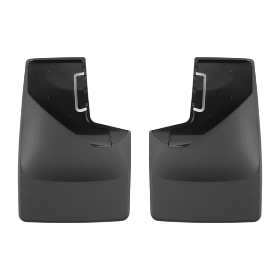 WeatherTech Custom No Drill Splash Guard MudFlaps compatible with 2021-2024 Ford Bronco, Rear Pair - Black