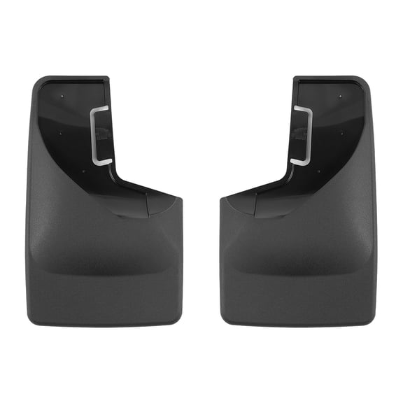 WeatherTech Custom No Drill Splash Guard MudFlaps compatible with 2021-2024 Ford Bronco, Rear Pair - Black