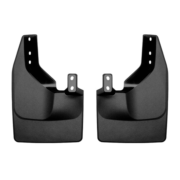 WeatherTech Custom No Drill Splash Guard MudFlaps compatible with 2021-2024 Ford Bronco, Rear Pair - Black