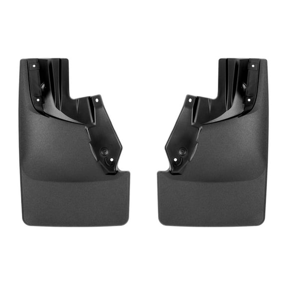 WeatherTech Custom No Drill Splash Guard MudFlaps compatible with 2022-2025 Ford Bronco Raptor, Front Pair - Black