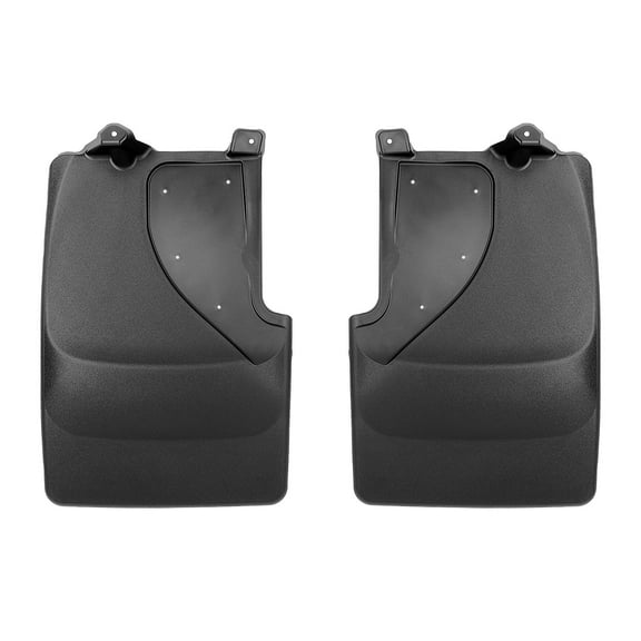 WeatherTech Custom No Drill Splash Guard MudFlaps compatible with 2022-2025 Ford Bronco Raptor, Rear Pair - Black