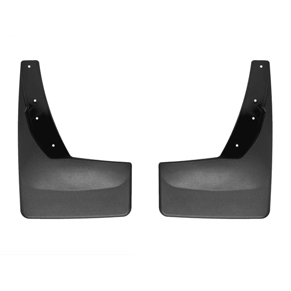 WeatherTech Custom No Drill Splash Guard MudFlaps compatible with 2022-2024 Ford Expedition Max, Rear Pair - Black