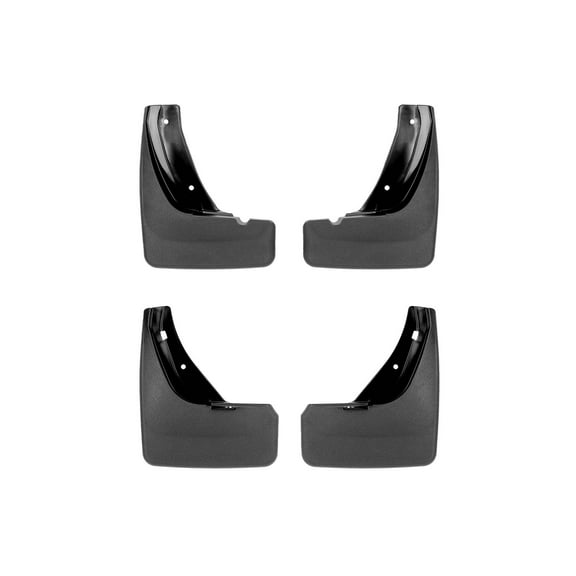 WeatherTech Custom No Drill Splash Guard MudFlaps compatible with 2022-2026 Hyundai Santa Cruz, Front & Rear Set - Black