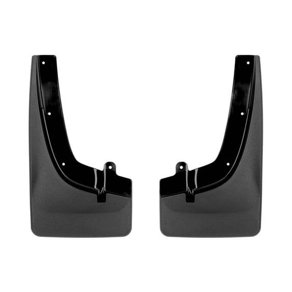 WeatherTech Custom No Drill Splash Guard MudFlaps compatible with 2022-2025 Nissan Frontier, Front Pair - Black