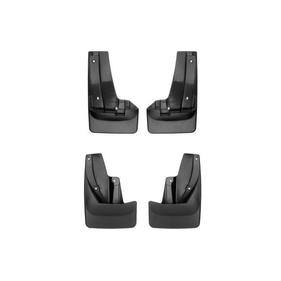 WeatherTech Custom No Drill Splash Guard MudFlaps compatible with 2022-2025 Subaru Outback, Front & Rear Set - Black