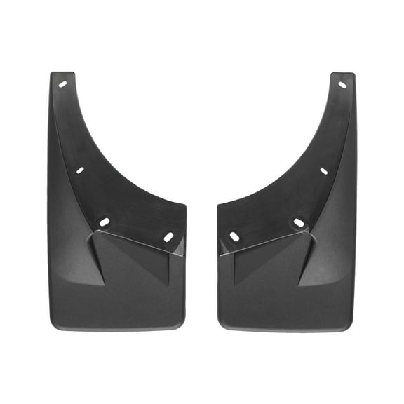 WeatherTech Custom No Drill Splash Guard MudFlaps compatible with Chevrolet Suburban, Tahoe, Avalanche, Front Pair - Black