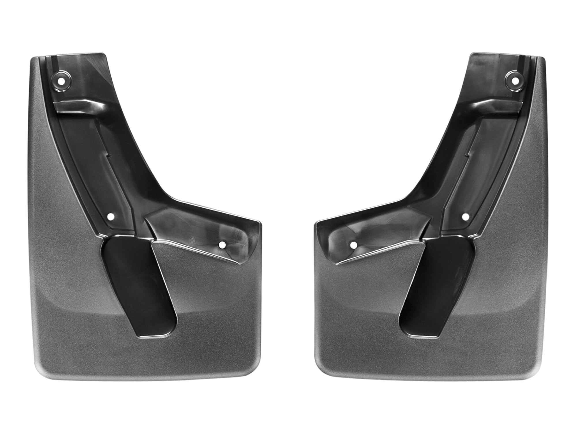 WeatherTech Custom No Drill Splash Guard MudFlaps compatible with Escalade ESV, Yukon, Tahoe, Yukon XL, Suburban, Escalade, Front Pair - Black