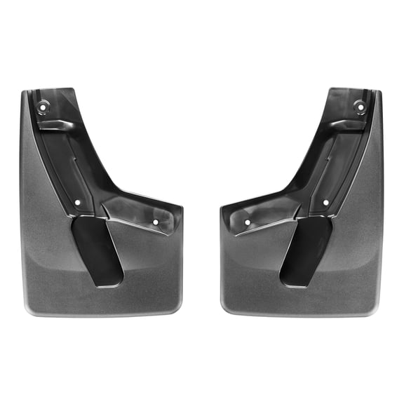WeatherTech Custom No Drill Splash Guard MudFlaps compatible with Escalade ESV, Yukon, Tahoe, Yukon XL, Suburban, Escalade, Front Pair - Black