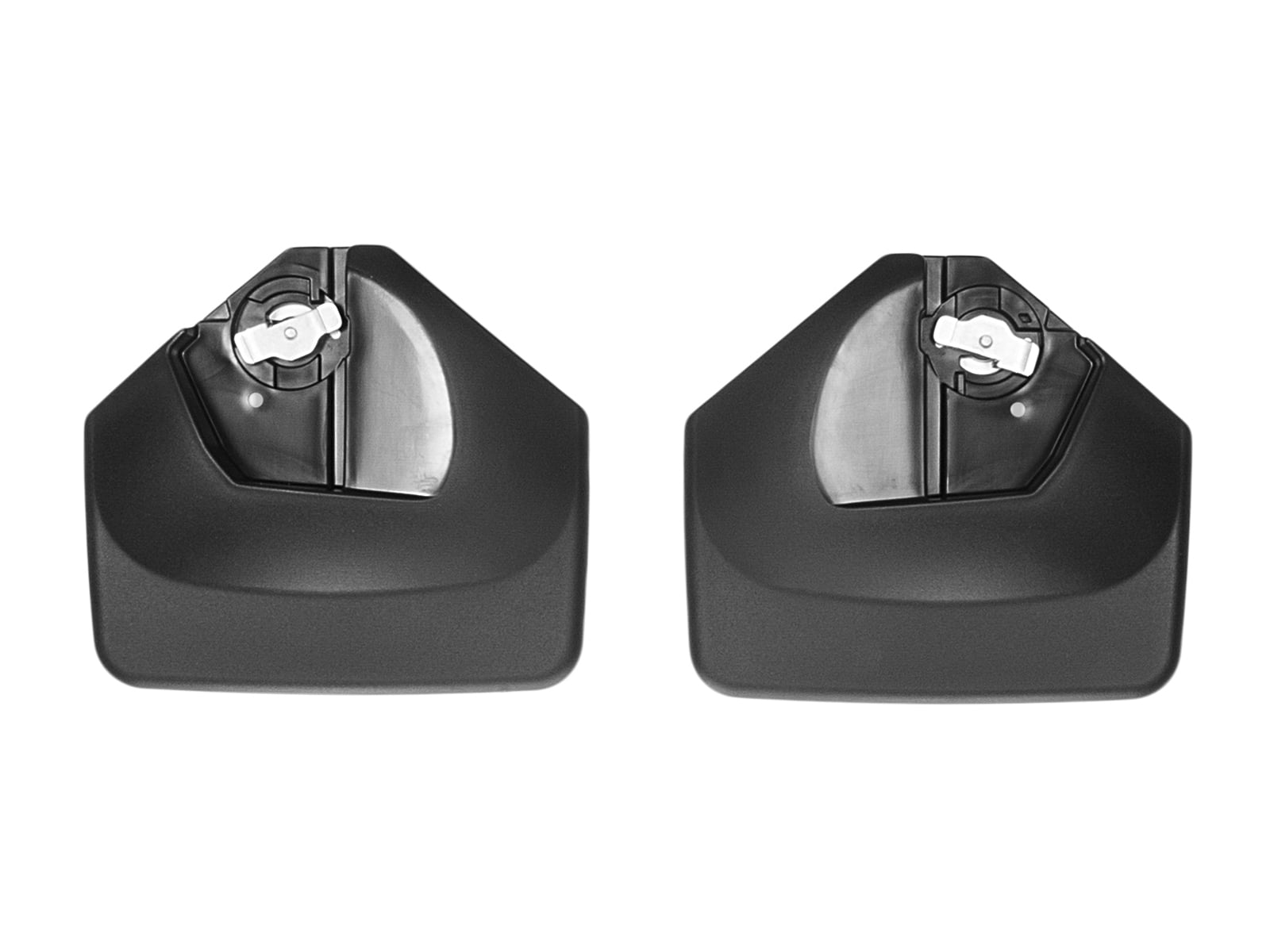 WeatherTech Custom No Drill Splash Guard MudFlaps compatible with Ford E-Transit, Transit, Front Pair - Black