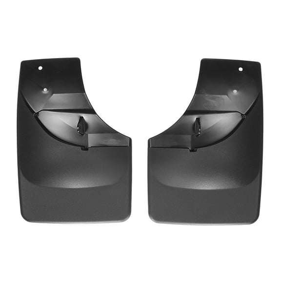 WeatherTech Custom No Drill Splash Guard MudFlaps compatible with Ford Transit, E-Transit, Rear Pair - Black