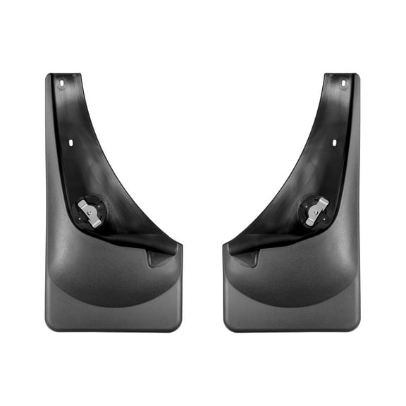 WeatherTech Custom No Drill Splash Guard MudFlaps compatible with Ford Super Duty, Excursion, Front Pair - Black