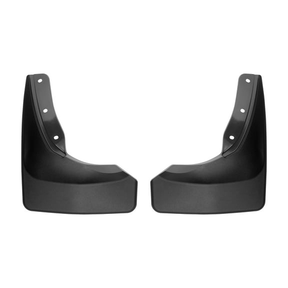 WeatherTech Custom No Drill Splash Guard MudFlaps compatible with Ford Explorer Hybrid, Explorer ST, Explorer, Rear Pair - Black