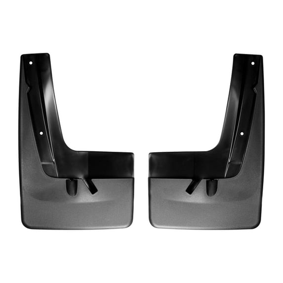 WeatherTech Custom No Drill Splash Guard MudFlaps compatible with GMC Acadia, Acadia Limited, Rear Pair - Black