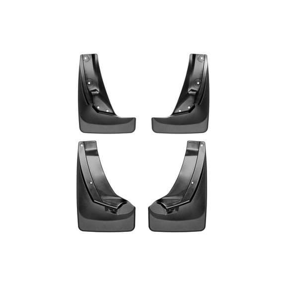 WeatherTech Custom No Drill Splash Guard MudFlaps compatible with Honda Pilot, Passport, Front & Rear Set - Black