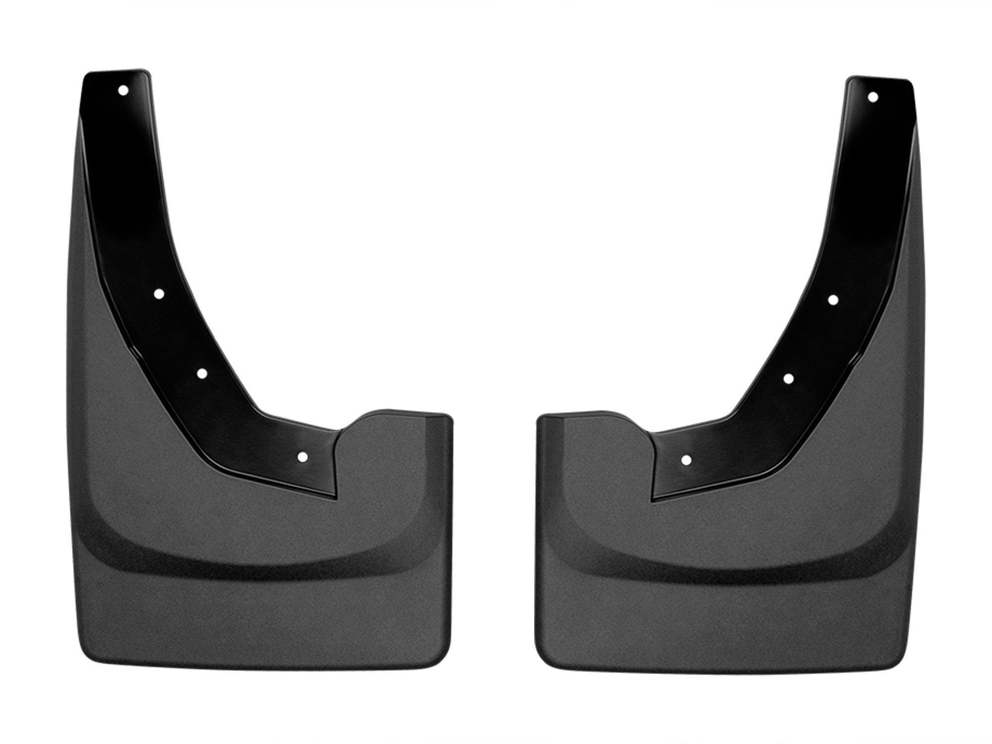 WeatherTech Custom No Drill Splash Guard MudFlaps compatible with Ram 1500 TRX, Ram Truck 1500 TRX, Rear Pair - Black
