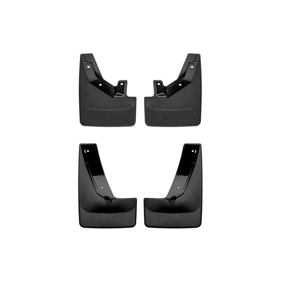 WeatherTech Custom No Drill Splash Guard MudFlaps compatible with Tahoe, Suburban, Yukon XL, Yukon, Front & Rear Set - Black