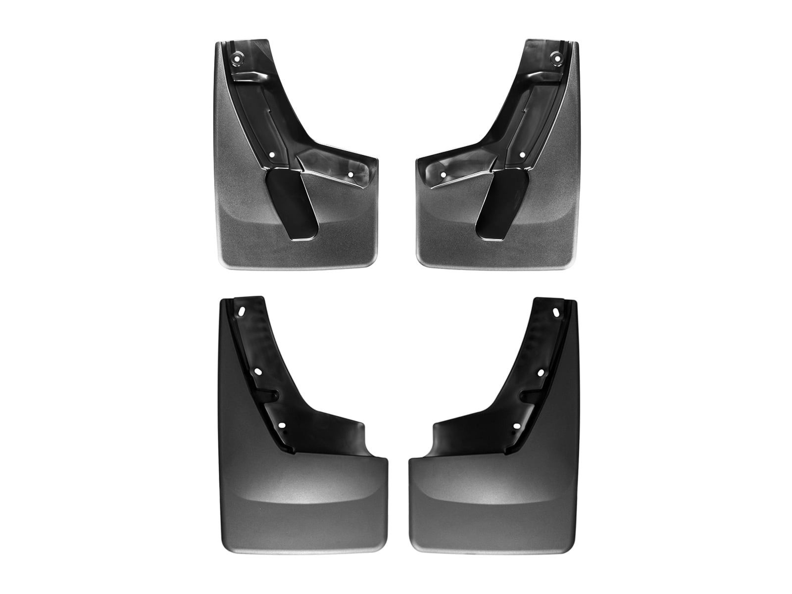 WeatherTech Custom No Drill Splash Guard MudFlaps compatible with Suburban, Yukon XL, Yukon, Front & Rear Set - Black