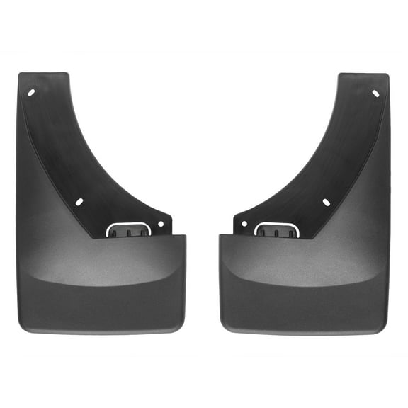 WeatherTech Custom No Drill Splash Guard MudFlaps compatible with Tahoe, Yukon, Rear Pair - Black